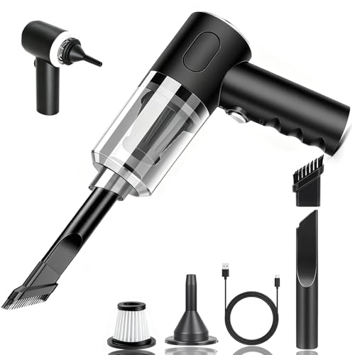 CAKETIME Handheld vacuum cleaner 4 in 1 car vacuum cleaner cordless 22000Pa strong suction brushless motor suitable for office/home/car/pet hair cleaning and various office scenarios