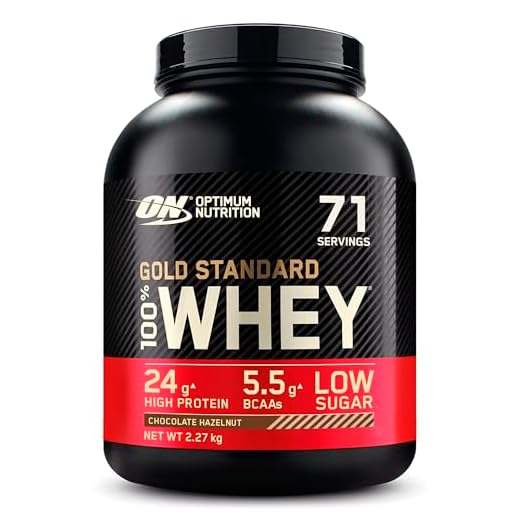 Optimum Nutrition Gold Standard 100% Whey, Proteinpulver, Geschmack Chocolate Hazelnut, 2.27kg, 71 Portionen