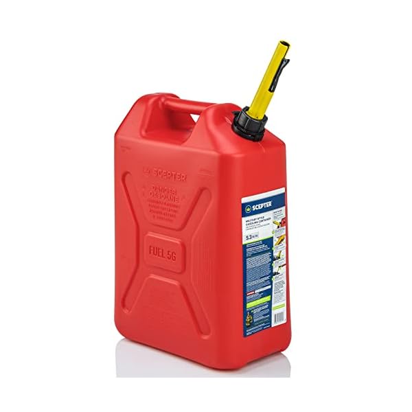 Scepter FG4RVG5 Military Style 5.3 Gallon Gas Can, Jerry Can Fuel