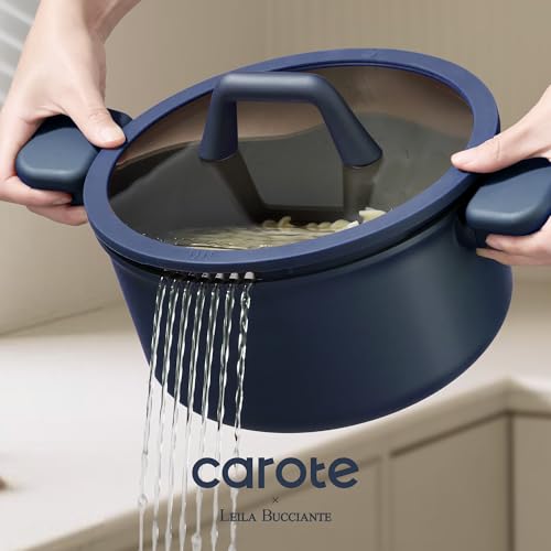 Image of CAROTE 31PCS Pots and Pans Set, Nonstick Cookware Set Kitchen Non Stick Induction Titanium Cookware Non-toxic Granite Cooking set, PFOA Free