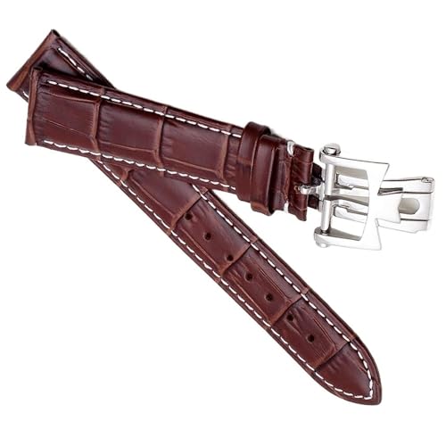 Bracelet de cheville de cuir 19mm 20mm 21mm 22mm pour montre
