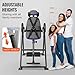 Happybuy Inversion Table, 300 lbs Capacity Heavy Duty Decompression Back Stretcher, Strength Training Equipment with Headrest, Ankle Lock & Adjustable Protective Belt, Blue/Black