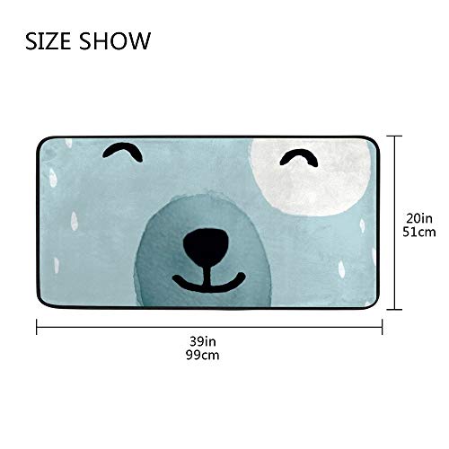 Tapis de cuisine 39x20 antidérapant et imperméable Panda - 5