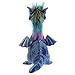 Aurora® Exquisite Luxe Boutique™ Zion Dragon™ Stuffed Animal - Luxurious Elegance - Sensory Delight - Blue 14.5 Inches