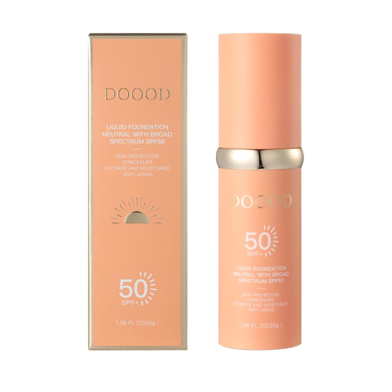 4-in-1 Bionic Liquid Foundation - Suitable for Workout, Sports - BB cream- Waterproof and sweat Dance - Hydrating - Medium Spectrum - Multi-effect sunscreen SPF 50 Sun Protection