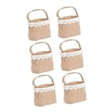 SEWACC 6 Uds Bolsa Decorativa Bolsa De Almacenamiento De Boda Bolsa De Almacenamiento para Banquete Bolsas De Almacenamiento De Dulces para Fiestas Bolsa De Dulces De Arpillera Bolsas De