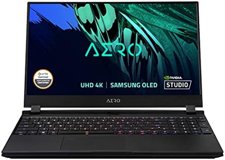 GIGABYTE AERO 15 OLED KD - 15.6" UHD 4k AMOLED IPS, Intel Core i7, NVIDIA GeForce RTX 3060 Laptop GPU 6GB GDDR6, 16GB RAM, 512 GB SSD, Win10 Pro, Creator Laptop (AERO 15 OLED KD-72US623SP)