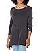 Produktbild Daily Ritual Sandwashed Modal Blend High-Low fashion-sweatshirts, schwarz, XS