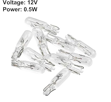 Unifizz 10pcs T5 W1.2W Luz LED tablero auto miniatura 2