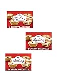 Cherry Bakewells, Traditional British Pastry Tarts, 6 Count Per Box, 3 Box Multipack