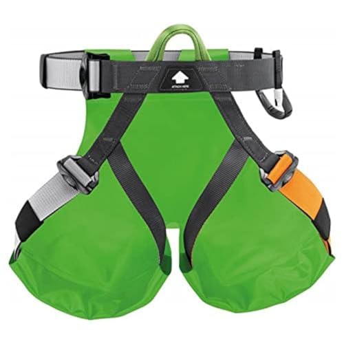 PETZL CANYON CLUB Canyoning Harness with Protective Seat - Green/Black, One Size