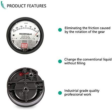 TE2000-30~30PA Micro Differential Pressure Gauge High Precision 1/8"NPT Air Pressure Meter Barometer