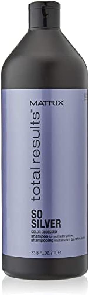 Matrix Total Results Shampoo Antigiallo Per Capelli Biondi, 1000 Ml