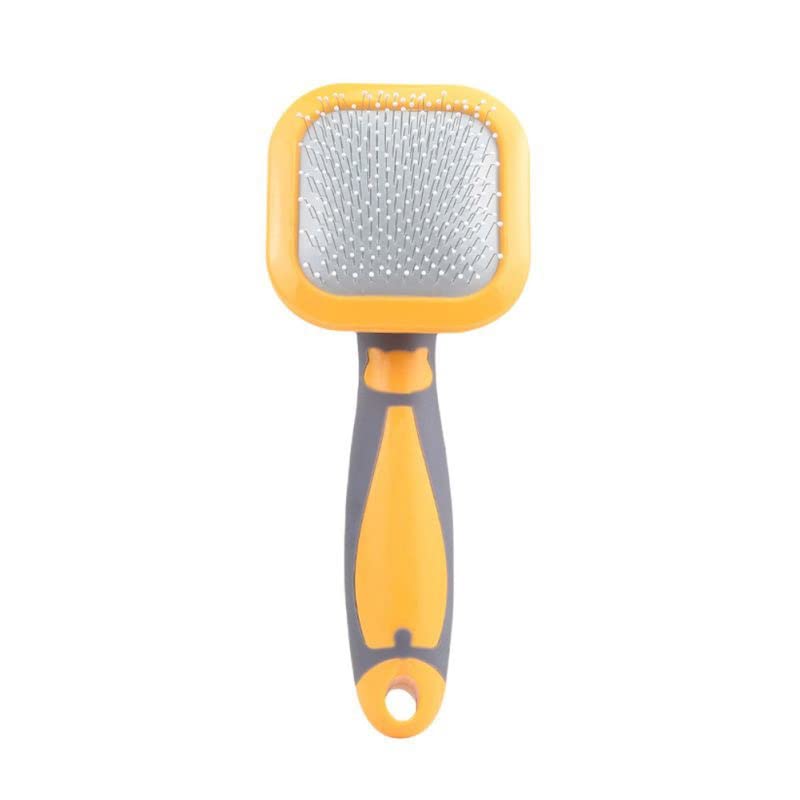 Pet Dog Brush Aguja Peine Perro Pelo Largo Aguja Peine Pet Auto-Limpieza Afeitado Depilación Cat Brush Beauty Tool (Color : B) (C)