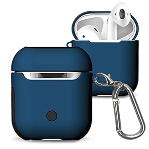 Ximeges,Airpods 3 2021 Cover, Airpods 3 met hangslot Gen 3 Schokbestendige harde case met sleutelhanger, compatibel met Apple Airpods 3rd Gen 2021-blauw