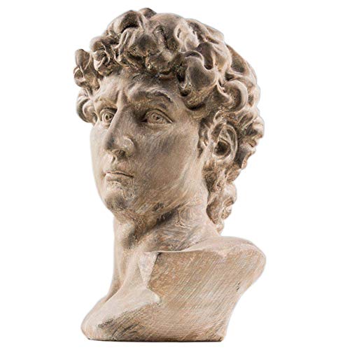 Statue de David en résine pour décoration de bureau et maison