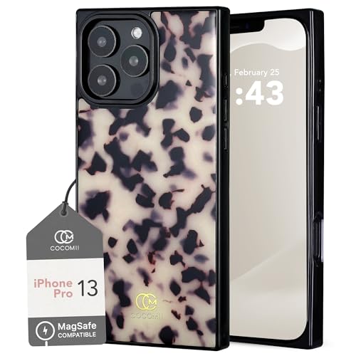 Image of COCOMII Rectangle for iPhone 13 Pro Case, Ivory Tortoiseshell