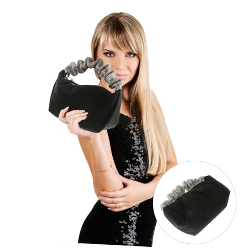 Pochette noire femme avec rhinestones SOIMISS pour soirée chic