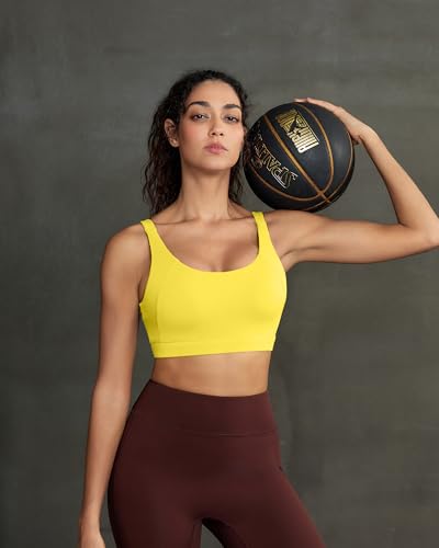 Image of RUNNING GIRL Sports Bra for Women High Support, Molded Cup Supportive High Impact Sports Bras with Sewn in Pads