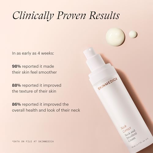 Image of SkinMedica Neck Cream - Skin Firming & Tightening Serum for Neck & Decollete to Help Address Visible Signs of Aging & Sagging Skin (1.7 oz)