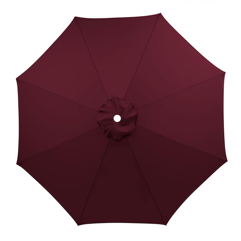 SAYEYBU Simple Deluxe Patio Umbrella Replacement Canopy Outdoor Table Market Yard Umbrella Replacement Top Cover,10,2.3M 6Rib