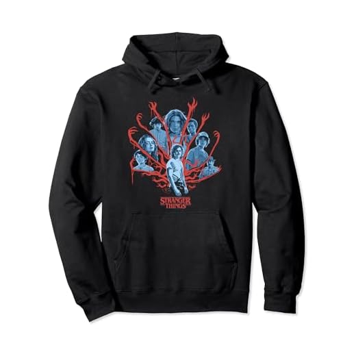 Stranger Things Group Shot Demogorgon Arms Sudadera con Capucha
