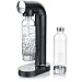 Produktbild Arendo - Wassersprudler mit 2 x 850 ml Pet Wasserflaschen - Carbonator - BPA-frei  fein dosierbar  kompatibel mit 60 l CO2 Sodastream Zylindern - schwarz