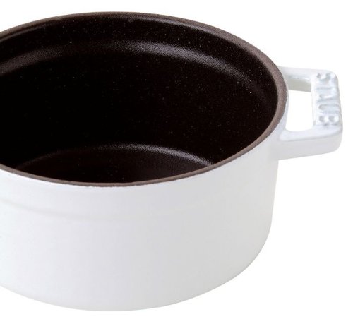 Staub Fonte 1102402 Cocotte Ronde Blanc 24 cm