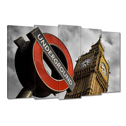 Tableau imprimé sur toile London Big Ben pour décoration murale grand salon