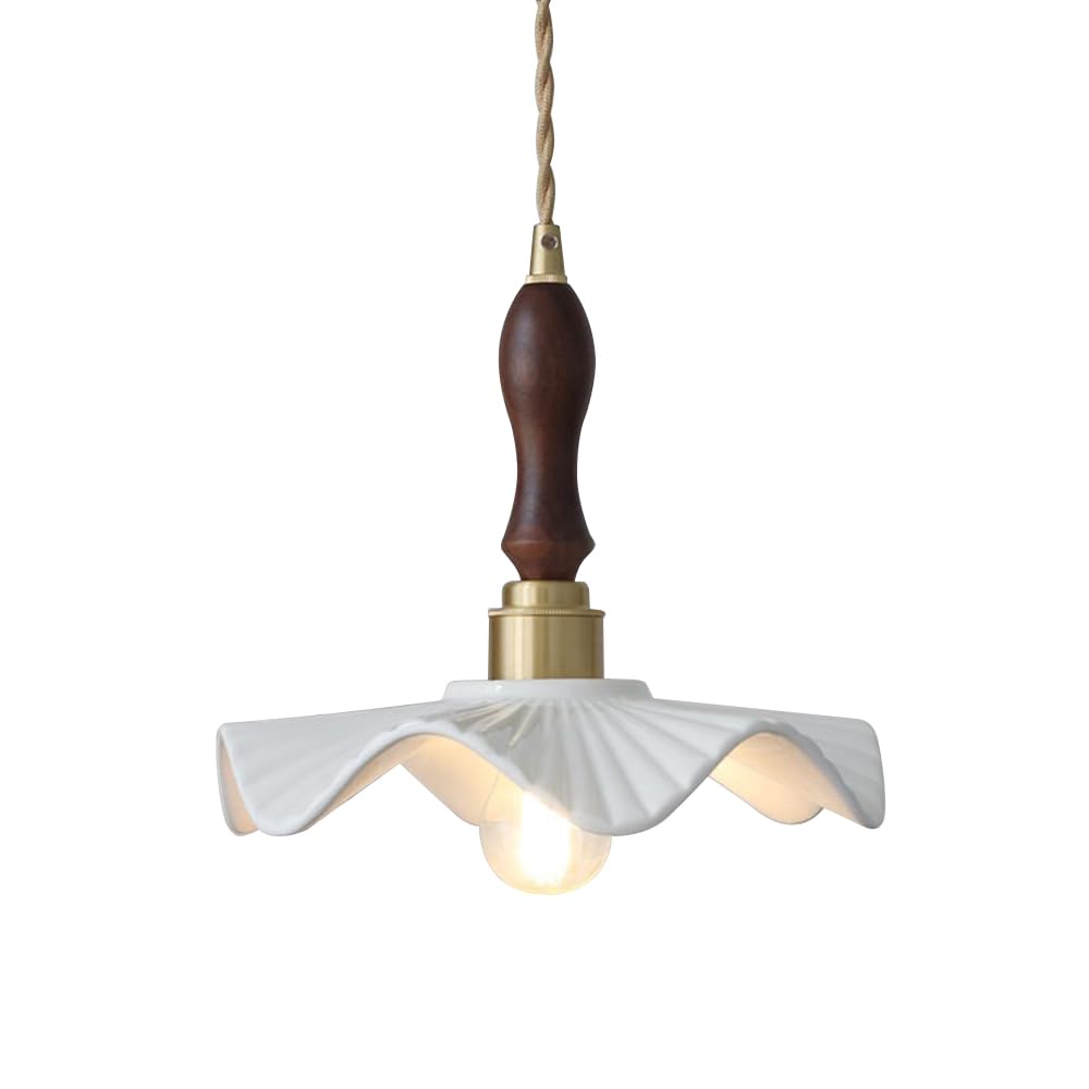 Lustre en céramique moderne au design minimaliste blanc