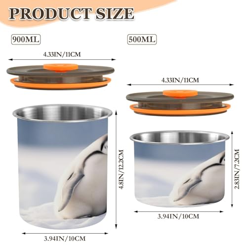 Recipiente para café hermético acero inoxidable 17 oz miniatura 2