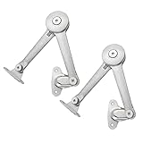 Qrity 2 PCS Lid Support Hinge Adjustable Lift Up Stay Support Hinge Bidirectional Operation Turn Up...