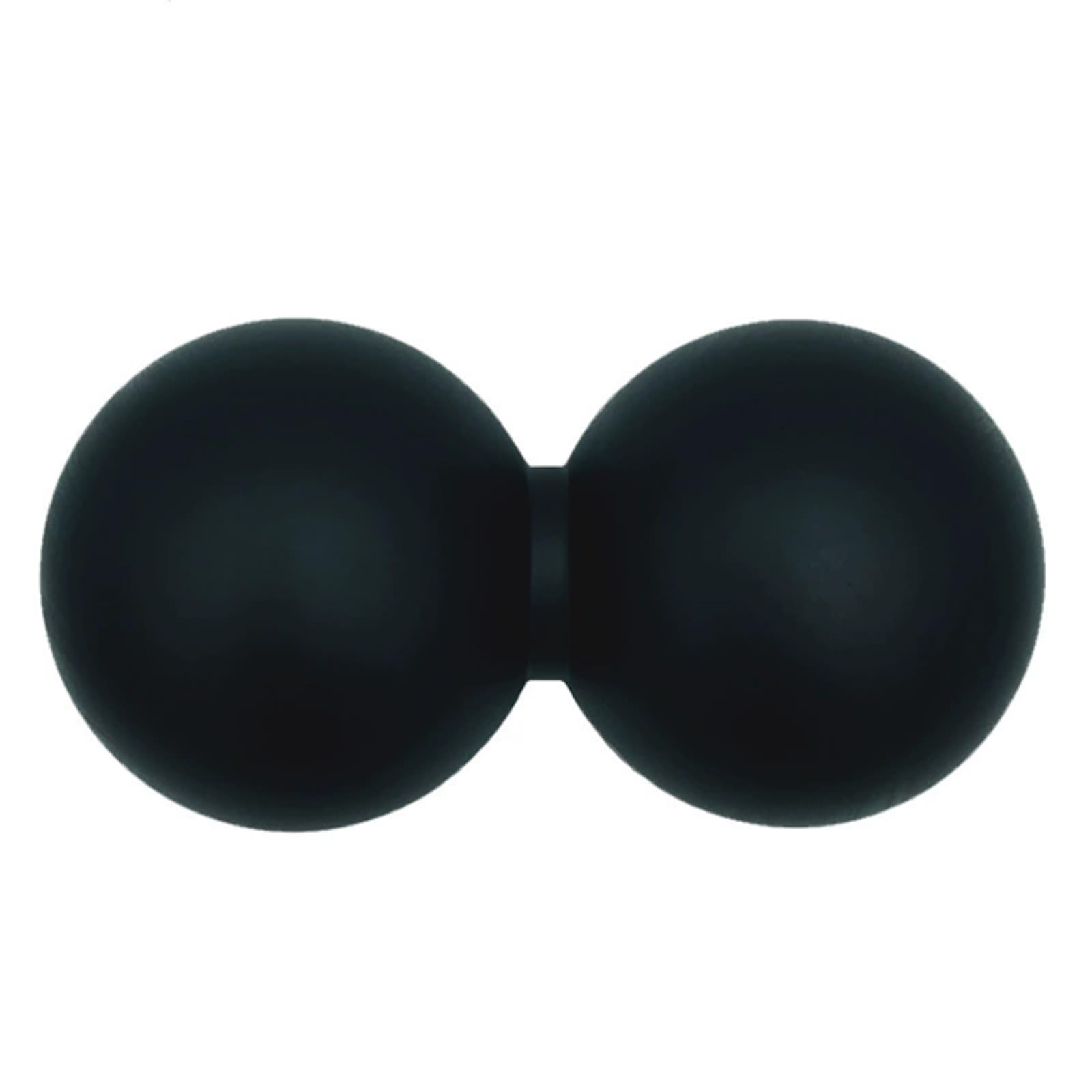 Gyios Peanut Massage Ball - Double Lacrosse Mobility For Deep Tissue Trigger Point Relief, Neck & Back Therapy-black