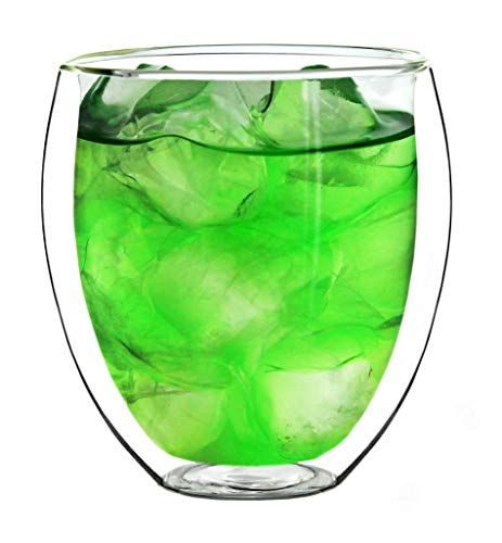 Creano Conjunto de 4 Vidrios Térmico XXL de Doble Pared Bellied, Gran Vidrio Borosilicato Resistente al Calor, Vidrio… - Imagen 8