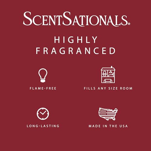 Scentsationals Wax Melts, Wax Cubes Strong Scent - Cozy Treats Collection Red Hot Cinnamon - Long Lasting Scented Wax Melts for Warmer, 10oz (24-Cubes)
