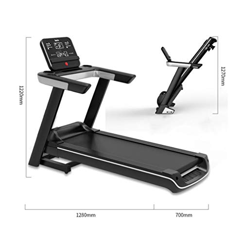 Image of Electric Treadmill for Home Gym 265 Lbs Weight Capacity Folding Portable Running Machine Equipment with Pulley,M Size Knee Pads