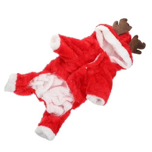 Sweat à capuche pour chien Noël vêtements animaux chauds chiot wapiti
