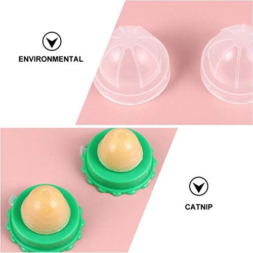 iplusmile Catnip Ball- Interactive Cat Treats- Cat Licking Ball Cat Treat Pastable, Energy Nutrition Licking Sweet Candy Ball for Cat Kitten (10pcs)