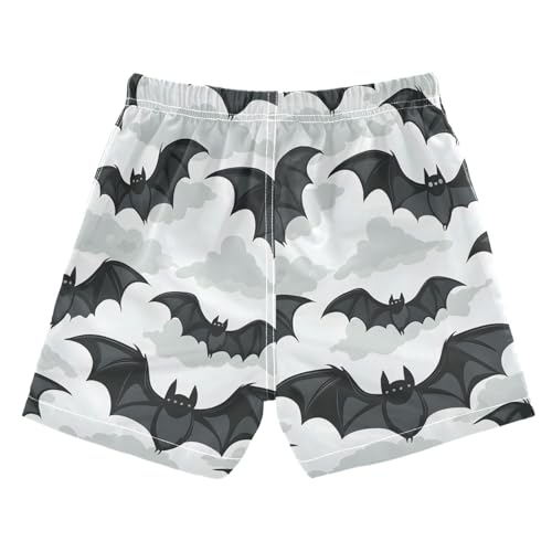 senya Bat Clound Grey Boys Swim Trunks Toddler Shorts Swimwear Boardshorts2