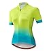Cycling Jersey Women Bike Short Sleeve with 3 Rear Pockets,Reflective Breathable,Quick Dry S-3XL