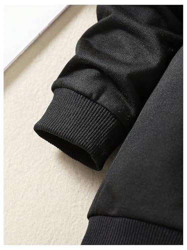 WDIRARA Boy's 2 Piece Outfits Spiderweb Graphic Long Sleeve Sweatshirt Pants Set Athletic Tracksuits3