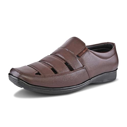 Image of Men's Faux Leather Fisherman Shoe Style Sandal (5UK - 13 UK)