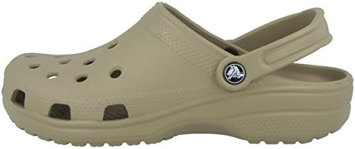 Crocs Unisex-Adult Classic Clogs (Best Sellers), Khaki, 13 Men/15 Women