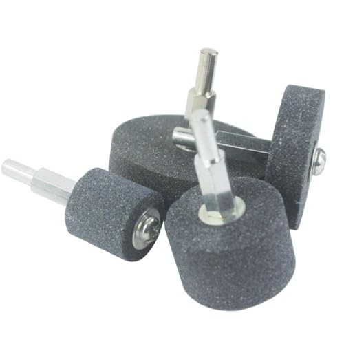 Luo Ke ASSORTED GRINDING STONE 𝐋𝐮𝐨 𝐤𝐞 4 Pcs Mounted Grinding Stone - 1/4 Inch Shank Assorted Shape Grinding Stones Sharpening Wheel For Rotary Tools, Drill thumb #3