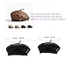 MOSSTYUS Beret for Kids French Artist Hat for Girls Boys Accessory Beret Cap Parent-Child Style for Children 3-8Y,Black