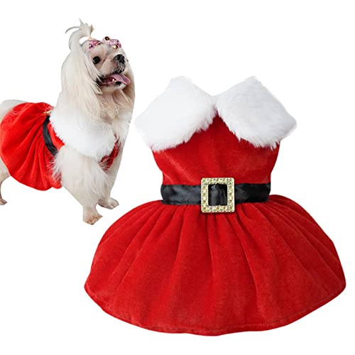Papai Noel para cão pequeno - Trajes Natal para animais estimação | Roupas engraçadas cosplay para a