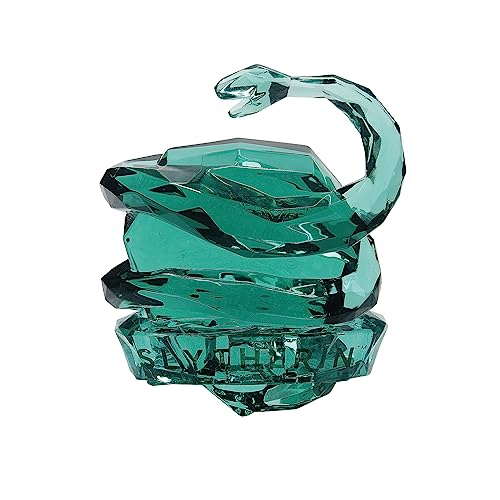 Enesco Facets The Wizarding World of Harry Potter Slytherin House Crest Figurine, 3.26 Inch, Green