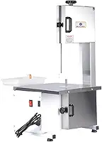 Serra Fita Com Moedor Boca Número 5 Lâmina 1,46mts Semi Inox Delta Grill Bivolt