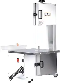 Serra Fita Com Moedor Boca Número 5 Lâmina 1,46mts Semi Inox Delta Grill Bivolt