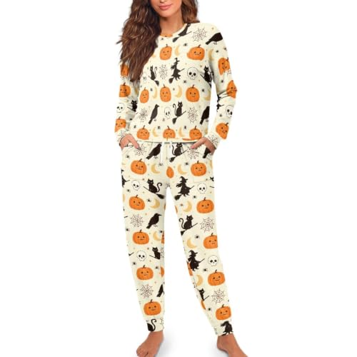 Image of Womens Lounge Set Long Sleeve Soft Pajama Sets